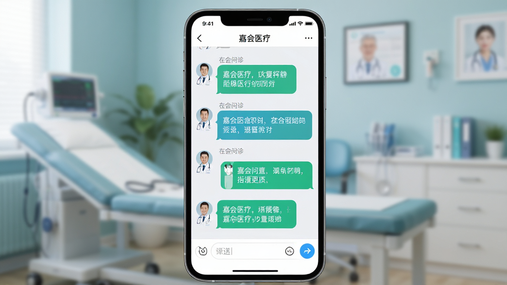 ����Ϊ�ֻ���Ļ��д����ʾ���λ�ҽ�ơ�App����������������棬�Ի������а���ҽ���ظ�������Ϊ�ֻ����У�����Ϊ�黯�����һ������Ű��������¼���ϵ������У����Ϊдʵ�Ƽ��磻ϸ����ҽ��ͷ������򡢷��Ͱ�ť������Ϊ���壬�ɾ��޶���Ԫ�ء�