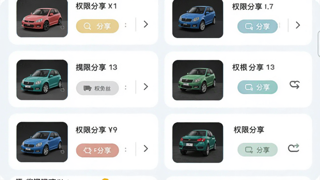 ������ħ��APP�Ķ೵���������棬����Ϊ���ų�����Ƭ�������У��Ű�Ϊ�б�ʽ���֣����Ϊ����ǳɫϵ��ϸ�ڰ�����ͬ��ɫ�ĳ�������ͼ��Ȩ�޷�����ť���л���ͷ������Ϊ����ɾ��޶���Ԫ��