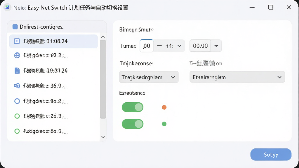 Easy Net Switch �ƻ��������Զ��л����ý��棬����Ϊ����������ʾ��ʱ����������壬����Ϊ��������б����Ҳ�ʱ�������������ӵײ����水ť���Ű���������Ϊ���Բ���ִ��磬ϸ�ڰ���ʱ��ѡ�������������������˵������ÿ��ء�����״ָ̬ʾ�ƣ�����Ϊ����1080P���ɾ����޶���Ԫ��