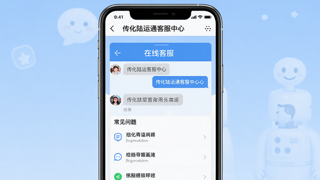 ����½��ͨ�ͷ����Ľ��棬�ֻ���Ļ��ʾ���߿ͷ��Ի���ͳ��������б��������Ѻ����У���ɫ�Ͱ�ɫ���䣬���ʸ��壬�ɾ��޶���Ԫ��