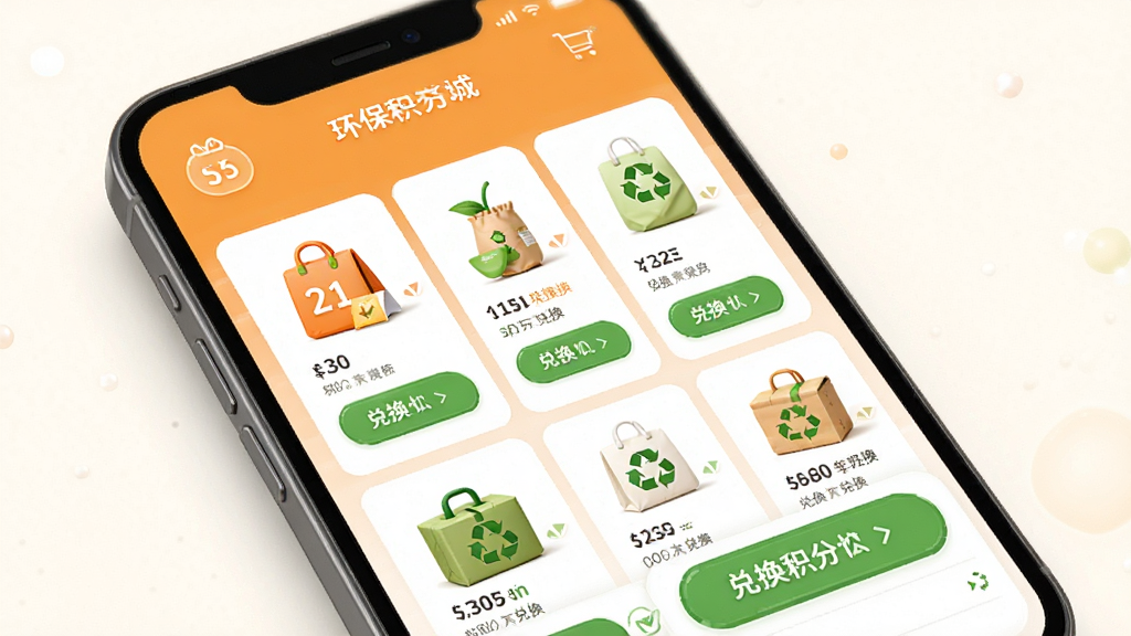 ��������APP���������̳ǽ��棬����Ϊ�ֻ���Ļչʾ���ֶһ���Ʒ�б�������Ϊ����״��Ʒ���У��Ű���ã����Ϊ��ů����ɫ����ϸ�ڰ����������֡��һ���ť������Сͼ�꣬���ʸ��壬�ɾ����޶���Ԫ��