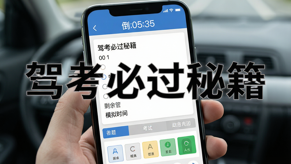 �ݿ��ع��ؼ�ģ�⿼�Խ��棬����Ϊ�ֻ���Ļչʾģ�⿼�Դ���ҳ�棬����Ϊ��������ʱ���м���Ŀ����ӵײ����⿨���Ű���գ����Ϊ����ϵͳUI���ϸ�ڰ�����Ŀ��š�ѡ�ʣ��ʱ�䡢���⿨״̬ɫ�飬���ʸ��壬�ɾ��޶���Ԫ�أ�����������Ϊ���ݿ��ع��ؼ����͡�ģ�⿼�ԡ���