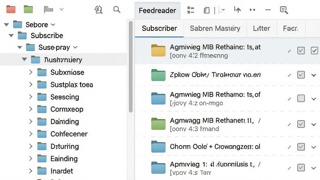 Feedreader ���Ĺ��������ͼ������Ϊ�ļ�����״�ṹ���ǩ��壬�������Ϊ����Ŀ¼�Ҳ�Ϊ��Ӧ�����б����Ű��η����������ˬ����ϸ�ڰ�����ɫ�ļ���ͼ���빴ѡ�򣬻��ʸ����޶���װ��