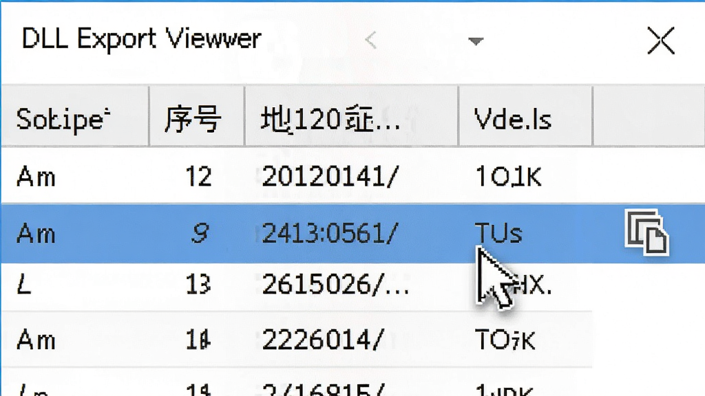 �������ܽ�����д������ΪDLL Export Viewer ���б���ͼ������Ϊ������ʽ����ͷ������ʾ����������š���ַ���ֶΣ����Ϊ��������磬ϸ�ڰ������ָ����ͣ�ڸ������ϣ��Ա���һ��С�ĸ���ͼ�꣬�����������ɾ����޶���Ԫ��