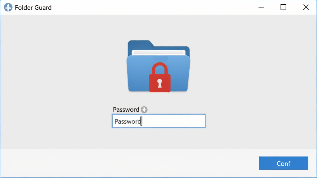 Folder Guard �������ļ��м������ý��棬�����������������ڣ���������ʾһ�����������ļ���ͼ�����������򣬲���Ϊ�����Ű棬���Ϊ�������磬ϸ�ڰ�����ɫ���α�־����ɫ��������ɫȷ�ϰ�ť����������������ɾ����޶���Ԫ��