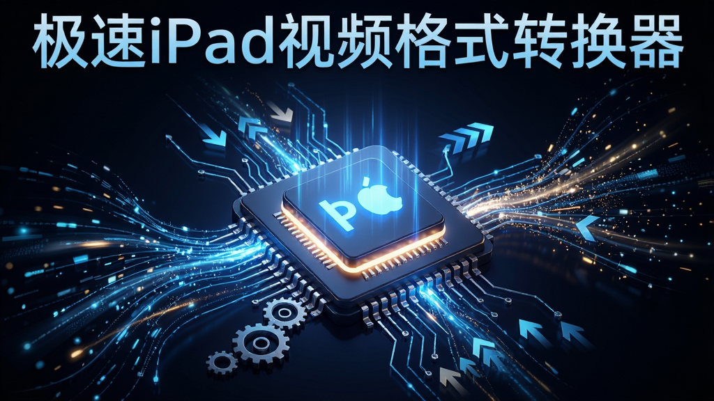 ����iPad��Ƶ��ʽת��������ת���������ͼ������Ϊ�����оƬ��������������ΪоƬ���С�������������ۣ��Ű��Ϸ���ʾ������iPad��Ƶ��ʽת���������֣����Ϊδ���Ƽ��У�ϸ�ڰ����ٶ��ߡ�����Ԫ�ء����̼߳�ͷ����Ч���ӣ�����Ϊ���壬�ɾ��޶���Ԫ��