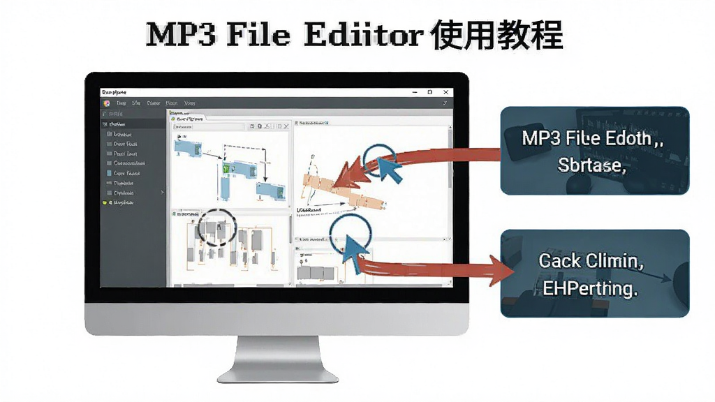 MP3 File Editor ʹ�ý̳�ʾ��ͼ����������ʾ������Ļ�ϵ������������裬�м�ͷ��ע���λ�ã��Ա�������˵���򣬷�������ˣ����ʸɾ����޶���Ԫ��