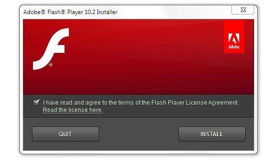 Adobe Flash Player��ͼ