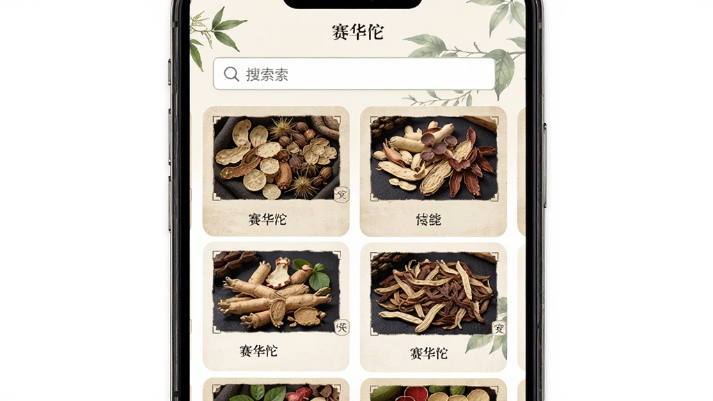 ����Ϊ����٢������ҩ�Ĳ�ѯ�б����棬����Ϊ�ֻ���Ļ���չʾҩ�Ŀ�Ƭ���Ű�Ϊ�Ϸ��������·�ҩ��ͼ���б������Ϊ������ҩ��ͼ�׷磬ϸ��Ϊ��Ļ����ʾ������٢���������ƺͶ���ҩ������ͼ�����ʸ���ɾ��޶���Ԫ��