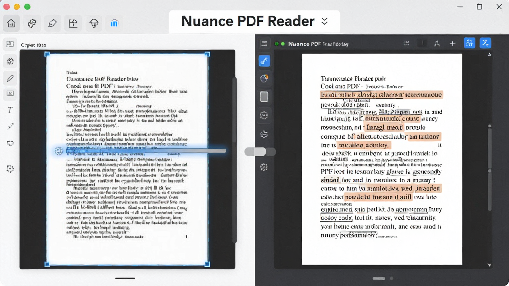Nuance PDF Reader ����չʾͼ������Ϊɨ��� PDF �ĵ����ڽ�������ʶ�𣬻��������Ϊԭʼɨ��ҳ�棬�Ҳ�Ϊʶ����Ŀɸ����ı������ֲ������Ҷ����Ű棬���Ϊ���Ƽ��칫�磬ϸ���ϳ���ʶ������������ָ���Ч������������������ɾ����޶���Ԫ��