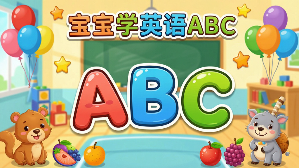 ����ѧӢ��ABC����������չʾ�����������ǿ�ͨ����Ӣ����ĸABC����Χ�����ſɰ��Ķ����ˮ��ͼ���������������Ľ��ҳ����������������Ű����������ơ�����ѧӢ��ABC��Ϊ���⣬���Ϊ��ͯ�廭�磬ϸ�ڰ�����ɫ���򡢻�ľ������װ�Σ����ʸ��壬�ɾ����޶���Ԫ��
