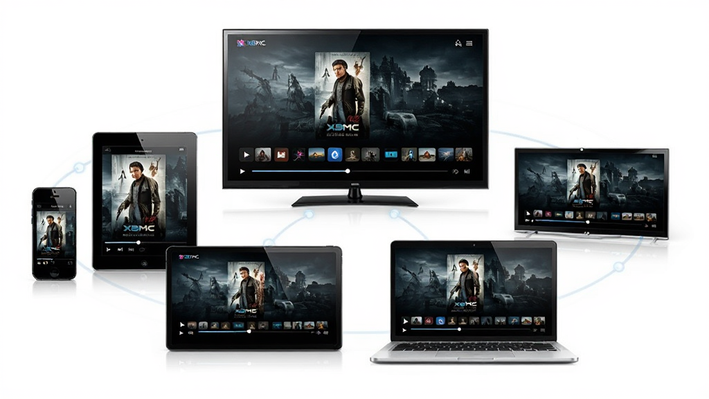 XBMC��ƽ̨�豸����չʾ������Ϊ�����豸Χ��ͬһý���ͬ�����棬����Ϊ�ֻ���ƽ�塢���ӡ��ʼǱ��ʻ������У��Ű���жԳƣ����Ϊ�Ƽ������У�ϸ����չʾ���豸��Ļ��ʾ��ͬ��Ӱ�����Ͳ��Ž��ȣ�����Ϊ������Ⱦ������ɾ����޶���Ԫ�ء�