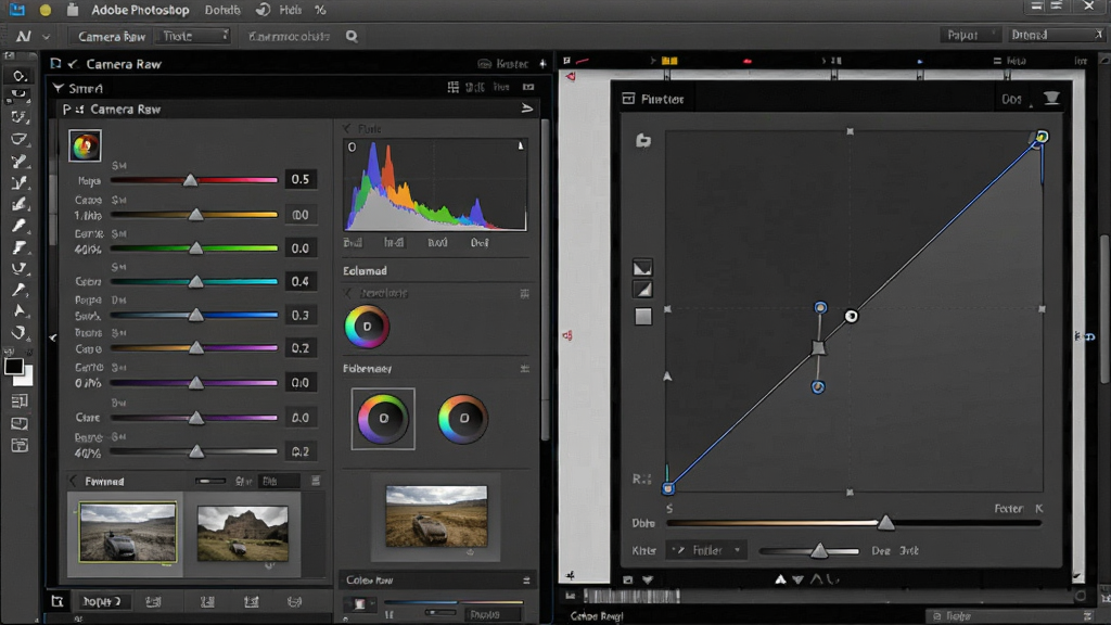 һ��չʾ Adobe Photoshop ��ɫ���˾����ܵ�ʾ��ͼ������Ϊ���������� Camera Raw �˾���������ߵ�����岢����ʾ������Ϊ���ҷ������Ű�չʾɫ�ʻ�����ֱ��ͼ�����Ϊרҵ��Ӱ���ڷ��ϸ�ڰ���ɫ��ɫ����ֵ�����߽ڵ㡢�˾�Ԥ������ͼ�����ʸ��壬�ɾ����޶���Ԫ��