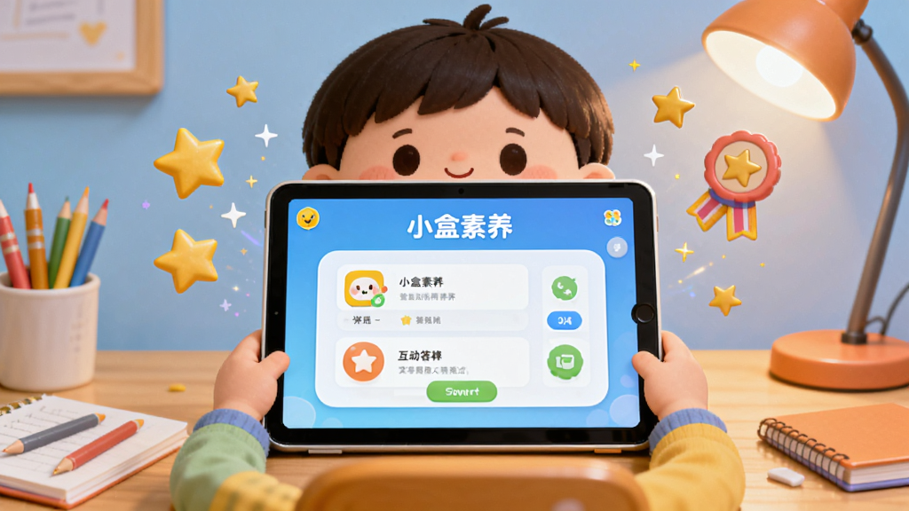 ����չʾһ����ͨ��ͯ��������ǰ����ǰƽ����Ļ��ʾ��С������������������棬��Ļ��Χ�����Ǻ�ѫ�·ɳ�������Ϊ���й�ͼ�����Ϊ������ͨ�磬ϸ�ڰ��������ľߺ���͵ƹ⣬���ʸ��壬�ɾ����޶���Ԫ��