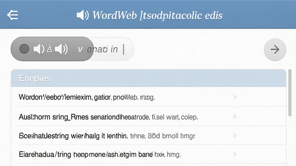 WordWeb���������书��չʾ�������Ǵʵ�����еķ�����ť�������б�������Ϊ���½ṹ���Ű����������Ϊ�������������棬ϸ�ڰ������ꡢ����ͼ��������ı������ʸ��壬�ɾ����޶���Ԫ��