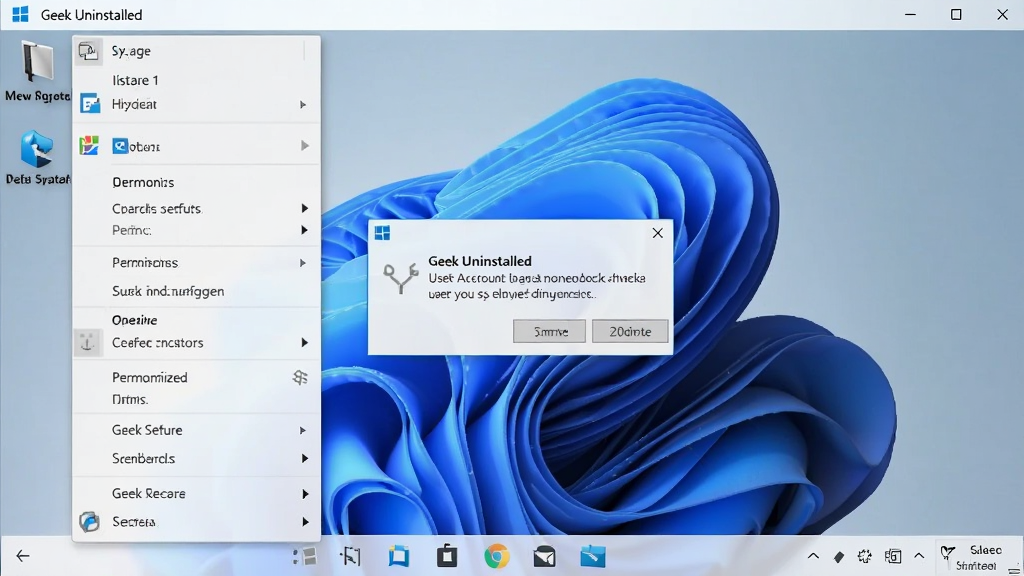 Geek Uninstaller �� Windows 11 ϵͳ���Թ���Ա�������еĽ����ͼ������չʾ�Ҽ��˵����û��˻����Ƶ���������Ϊ��ˬ�������ֽ��ǿ��Ȩ�������������ȫ�����дʵ����