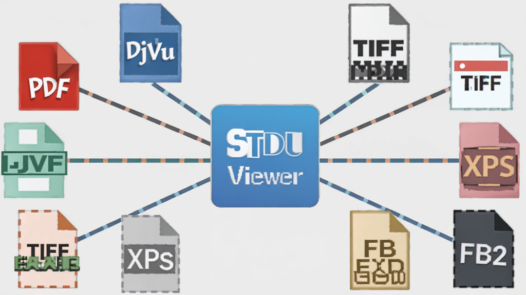 STDU Viewer ���ʽ����ʾ��ͼ����������չʾ����ͼ�꣬��Χ���� PDF��DjVu��TIFF��XPS��FB2 �ȸ�ʽͼ�꣬�������߻�۵�����ͼ���ϣ�����Ϊǳ��ɫ������ƽ����ƣ������������޶���Ԫ��