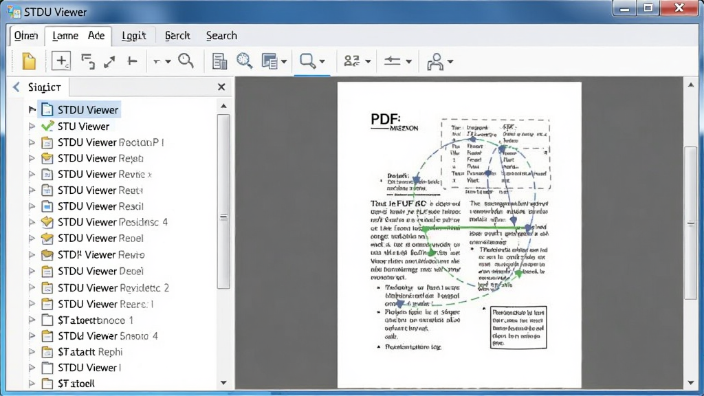 STDU Viewer ���������ͼ��չʾ���ǩ�ĵ��Ķ����ڣ����Ϊ��ǩ���������Ҳ���ʾ PDF �ĵ����ݣ����������������򿪡����š������Ȱ�ť�����岼����������������񣬻��ʸɾ����޶���Ԫ��