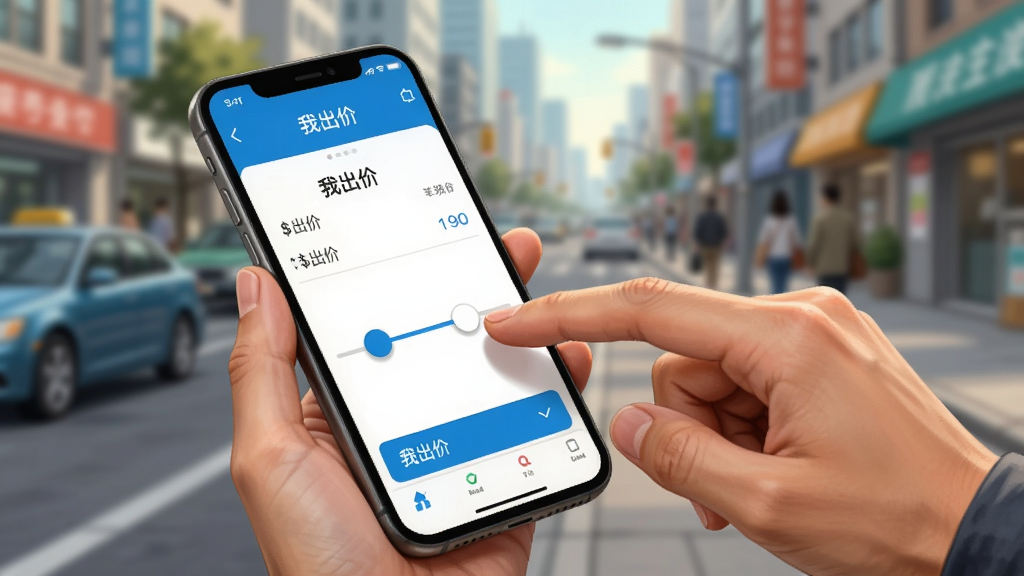 һλ����˿����ֻ���Ļ�ϻ����۸񻬿飬��Ļ����ʾ