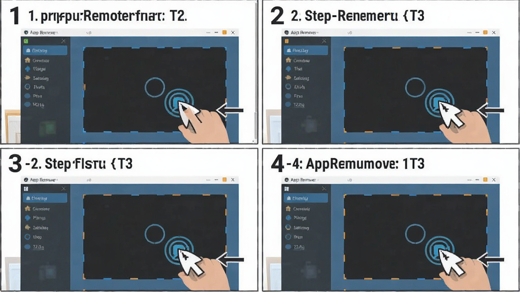 AppRemover ��������ʾ��ͼ������Ϊ��������ֲ���ͼ������Ϊ�ĸ�����ʽ���У��Ű�������ע 1-2-3-4 ���裬����ƽ����ѧͼʾ��ϸ�ڰ���������������ͷ���������ʸ��壬�ɾ��޶���Ԫ��
