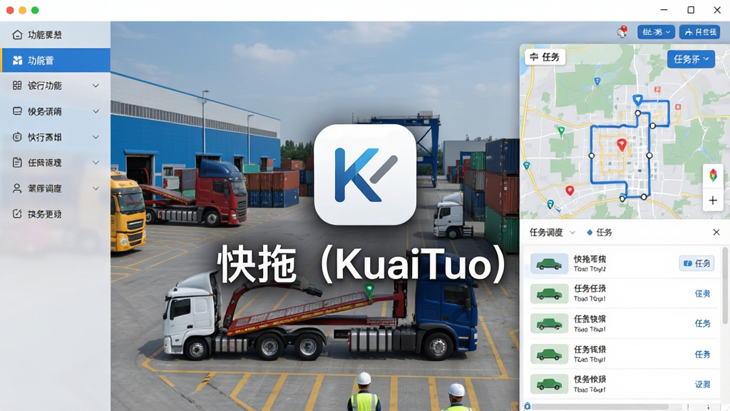 һ��չʾ���ϣ�KuaiTuo�������������Ԥ��ͼ����������������logo�����ơ����ϣ�KuaiTuo����������Ϊ����԰�����ϳ���ҵ���������岼�����������Ϊ���ܵ��������Ҳ�Ϊ��ͼ������壬����ִ�����ϸ�ڰ�������ͼ�ꡢ·�߹켣�������б������ʸ��壬����ɾ����޶���Ԫ��