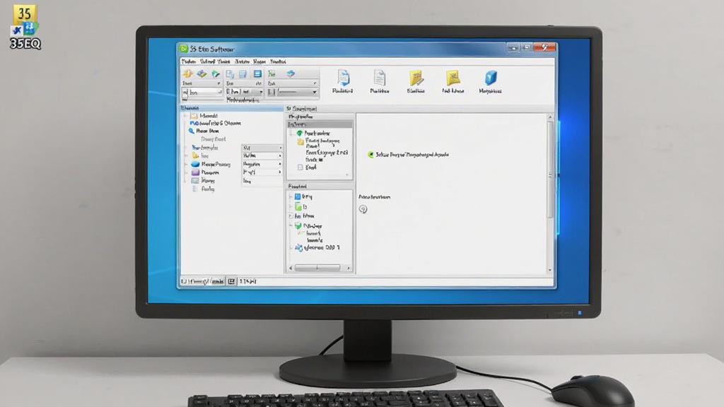һ��չʾ35EQ������Windows������Ļ�����е�ȫ����Ƭ�����������������������������С�35EQ����ݷ�ʽͼ�꣬�Ա߷���һֻ��꣬���廷�����࣬���дʵ��ϸ�ڷḻ�������������ɾ����޶���Ԫ��