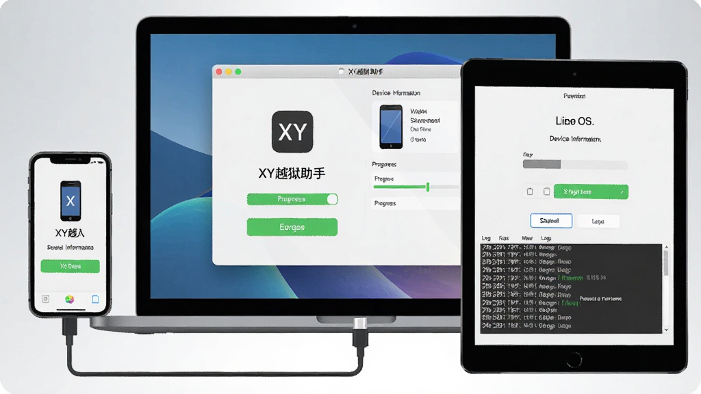 һ��չ��XYԽ������������������ֲ廭������Ϊһ̨iPhone�ֻ���һ̨iPadƽ��ͨ���������������ʼǱ�������Ļ����Ļ����ʾXYԽ�����ֵ������棬�����а���Խ����ť���豸��Ϣ��塢����������־���ڣ����ֲ��þ��жԳ�ʽ�Ű棬�ֻ���ƽ�������Ļ���࣬���Ծ��У����Ϊ�ִ��Ƽ��б�ƽ����ƣ�ϸ�ڰ�������ͼ�ꡢ�豸ʶ��ͼ�ꡢ��ɫԽ����������iOS���ť������Ϊ����2K������ɾ����࣬�޶���Ԫ�أ�����Ϊǳ��ɫ����