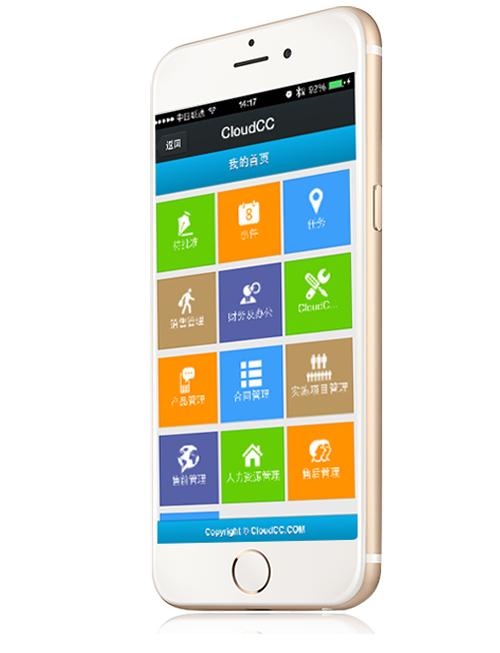 CloudCC Sales 安卓版 客户管理界面截图