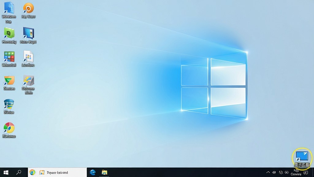 һ��չʾ���������ȫ��ͼ�����������Ǹɾ������Windows���汳�������������������ż�����������ͼ�꣬��Ļ���½�ϵͳ����������һ��������ʾ�ġ���ʾ���桱Сͼ�꣬���岼�ּ�����ˣ����дʵ������ϸ�ڷḻ�����ʸ��壬�ɾ����޶���Ԫ��