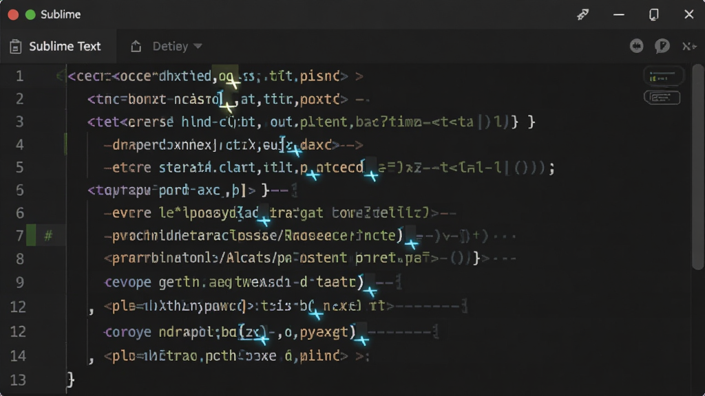 һ��չʾ Sublime Text ����༭���ܵ�ʾ��ͼ�������д���༭����ͬʱ���ֶ����˸�Ĺ�꣬���ڶԶ������ƴ������ͬ���޸ģ����λ������ɫ������ʾ�������񼫼�Ƽ������־۽��ڴ�������ϸ�����������ʸɾ���