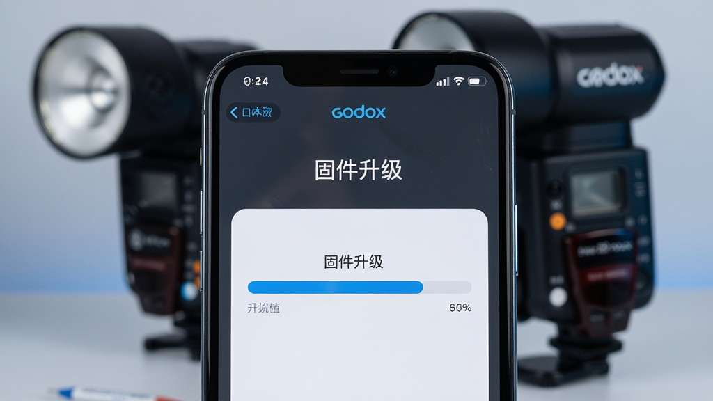 һ��չʾGodox Flash�̼��������ܵ�AI��ͼ������Ϊ�ֻ���Ļ��д����ʾ