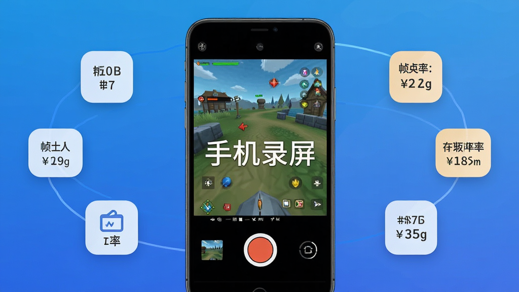 手机屏幕录制高清游戏画面,画面中显示