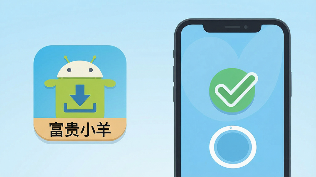 һ����ƽ�����廭�����������һ��С�ɵİ�׿Ӧ�ð�װ��ͼ�꣬�����ע������С���������Ҳ���һ���ֻ���Ļ��ʾ��װ��ɵĶԹ����棬����Ϊǳ��ɫ���䣬�������ҶԱȣ���������죬ϸ�ڰ������ؼ�ͷ����Ȼ��������������ɾ����޶���Ԫ��