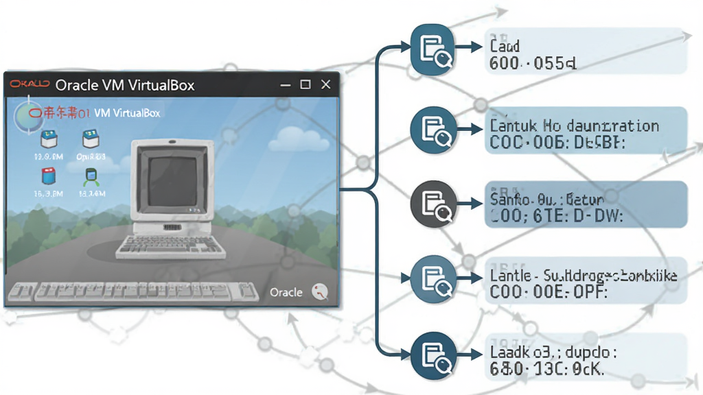 һ��չʾ Oracle VM VirtualBox �������¡���ܵ�ʾ��ͼ����������һ����������ڣ��Ա��ж��ʱ����ڵ�͸���ͼ�꣬��������������ƽ����ƣ�ϸ�ڷḻ�����ʸ��壬�ɾ����޶���Ԫ�ء�