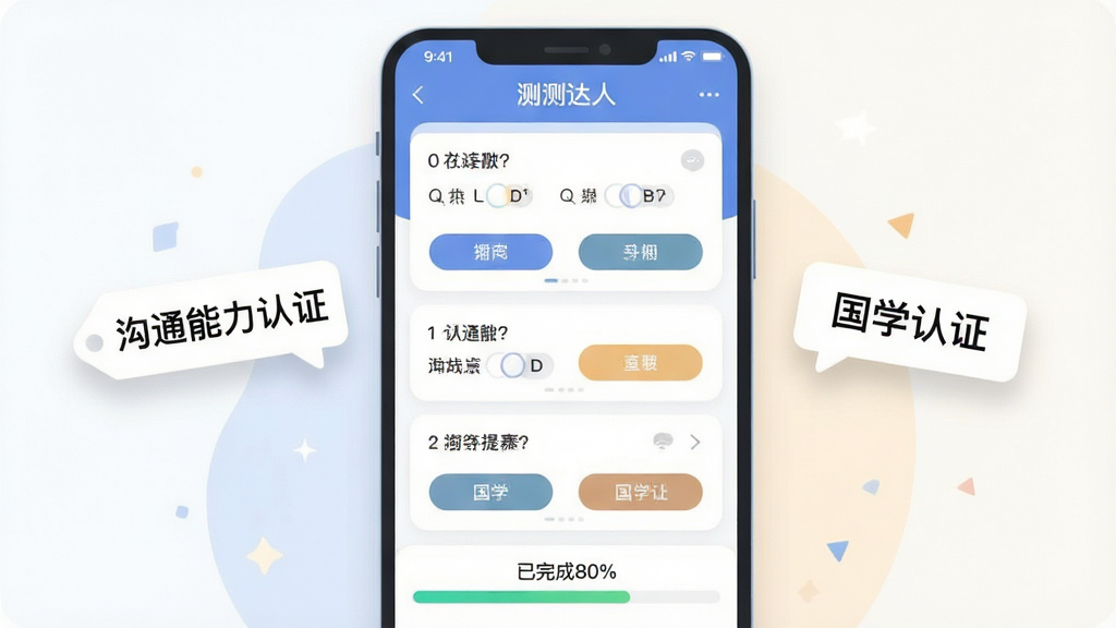 ��������Ϊ�������ˡ�APP���������ͼ���廭����Ļ����ʾ���ѡ�����ѡ�ť���������Ư����д�С���ͨ������֤���ı�ǩ���Ҳ�Ư����д�С���ѧ��֤���ı�ǩ���ײ��н�������ʾ�������80%��������Ϊ���й�ͼ�����Ϊ�ִ���ƽ��UI�廭��ϸ�ڰ�����͵�ͶӰ��Բ�ǿ�Ƭ�������������ɾ����޶���Ԫ�ء�
