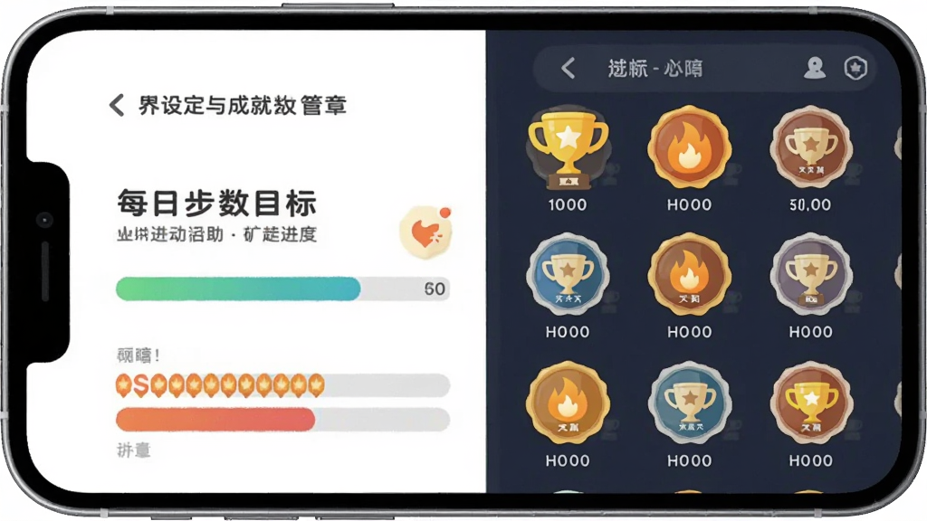 һ�����˶�����Ŀ���趨��ɾͻ��½��棬����Ϊ�ֻ���Ļ��ʾÿ�ղ���Ŀ����������ǽ���������ҷ������Ű����룬���Ϊ���»��õĲ廭�磬ϸ�ڰ�������ͼ�ꡢ��������������ʶ���������������������ɾ����޶���Ԫ��