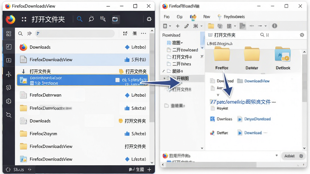 AI��ͼ������ΪFirefox���ز鿴�����ٶ�λ�ļ�����ʾ��ͼ������Ϊ��������б��Ҳ��ļ��д��ڣ��Ű�Ϊ���Ҷ��գ����Ϊ�ִ��칫���ϸ�ڰ�������ѡ�е�������Ŀ��ָ���ļ��еļ�ͷ���ļ�·�����֡��ļ���ͼ�꣬���ʸ��壬�ɾ����޶���Ԫ�أ����������ְ���