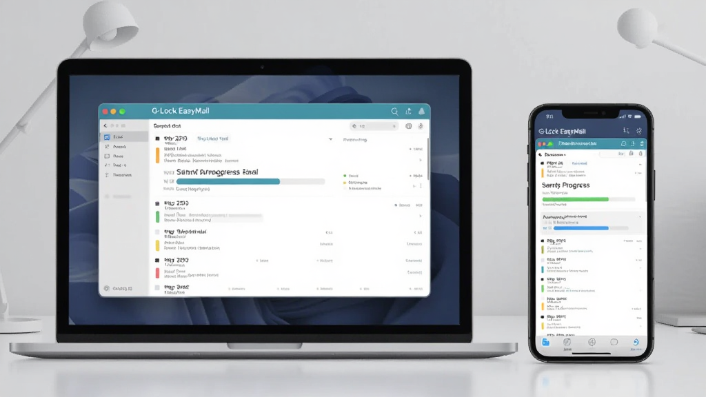 һ��չʾ G-Lock EasyMail �ڵ��Ժ��ֻ���ͬ�������ʼ�����ĳ���ͼ����������ǱʼǱ����ԣ��Ҳ��������ֻ�����Ļ�϶���ʾ�ʼ����ͽ��ȣ�����Ϊ���İ칫���棬���Ϊ�ִ��Ƽ��У������������޶���Ԫ��