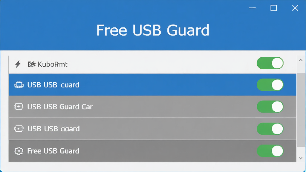 Free USB Guard ��������ȫòչʾ�����в��֣��Ϸ�Ϊ��������