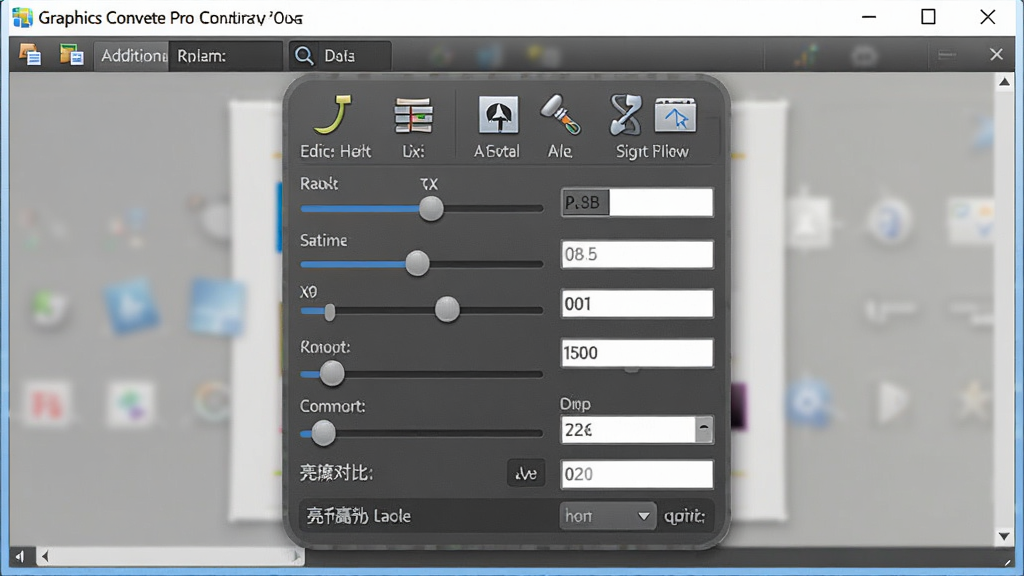 һ��չʾ Graphics Converter Pro ���ӱ༭���ߵ�ͼƬ������Ϊ���������б༭�������չ����״̬������Ϊ�������ھ��У��Ű�����ʾ�ߴ��������ת��ˮӡ�����ȶԱȶȵȹ���ѡ����Ϊ�ִ���������дʵ���ϸ�ڰ�������ͼ�꾫�¡�����ؼ�����������������������У����ʸ��壬�ɾ����޶���Ԫ��