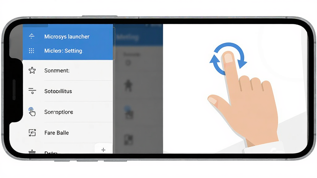 Microsys launcher ʹ�ý̳�ʾ��ͼ������Ϊ�ֻ���Ļ��ʾ���ò˵��е����Ʋ���ѡ����ֲ������ҷ��������Ϊ�˵��б����Ҳ�Ϊ����ʾ��ͼ�����Ϊ��ƽ����ѧ�廭��ϸ������ָͼ������ָʾ�������򣬱���Ϊ����ɫ�������������ɾ����޶���Ԫ��