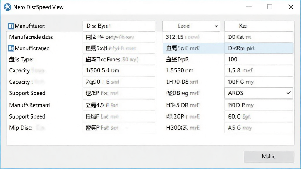 һ��չʾ Nero DiscSpeed ������Ϣ�鿴�����ͼƬ���������г����������̡���Ƭ���͡�������֧���ٶȵ���ϸ���������������������רҵ�����ʸɾ����޶���Ԫ��
