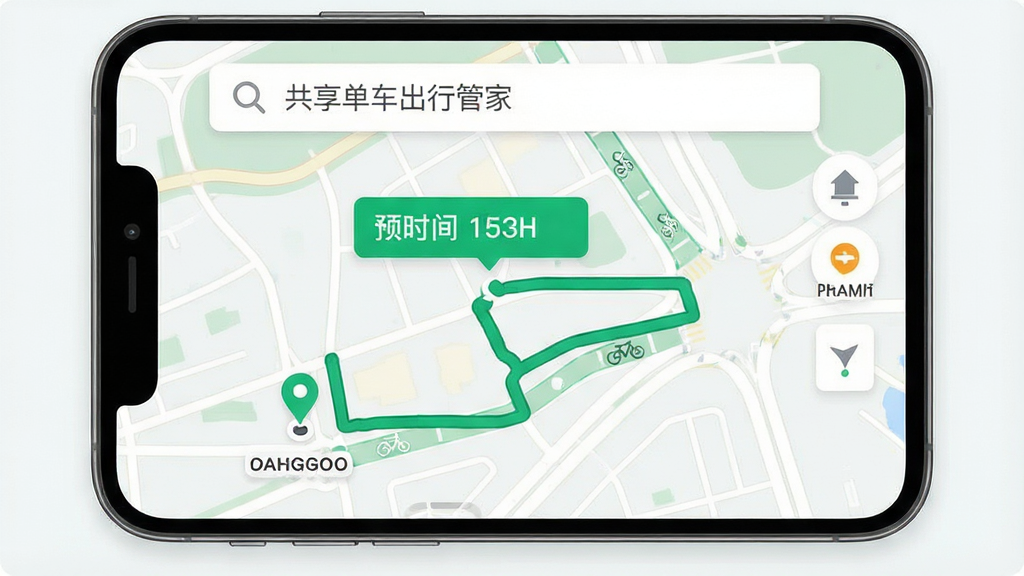 �����������йܼ�����·�߹滮���棬����������ʾһ������㵽�յ����ɫ����·�ߣ�·���Ա�עԤ��ʱ������룬��ͼ��������ʾ���г�����·�ڣ��ֻ���Ļ�Ϸ��������򣬱���Ϊǳɫ��ͼ��ͼ�����������¼�࣬���ñ�ƽ����ƣ����ʸ��壬����ɾ��޶���Ԫ�أ�ͼƬ������Ϊ