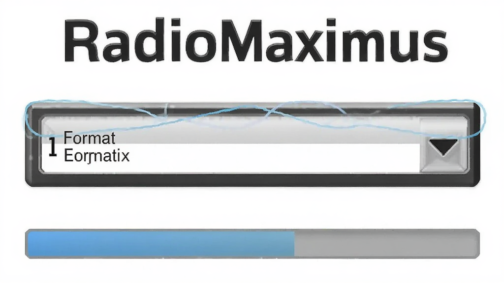 һ��չʾ RadioMaximus ��Ƶת���뵼�������ͼƬ����������һ����ʽѡ���������һ����������������Ϊ��ƽ����ƣ�����Ϊ��ɫ�����������ɾ��������д������� 