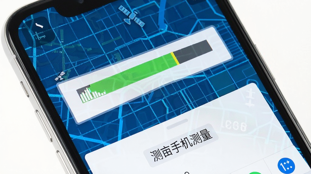 ��Ķ�ֻ�����GPS��λ�����ͼ������չʾ�ֻ���Ļ�ϵ������ź�ǿ��ָʾ���Ͷ�λ������ֵ������Ϊ��ɫ�Ƽ��е�ͼ���񣬷����רҵ���Ű�����������������ͼƬ�����ֱ�ע����Ķ�ֻ�������