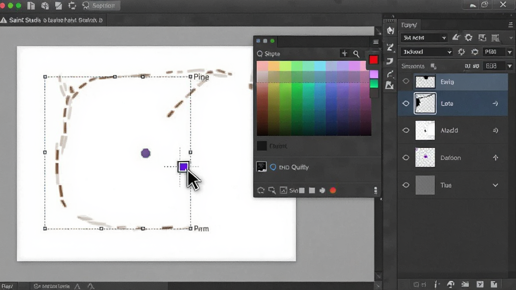Saint Paint Studio ͼ����ѡ���������棬�Ҳ�ͼ�������ʾ���ͼ������ͼ��������������ѡ����ħ����꣬ɫ�����򿪣����רҵ���࣬ϸ�����������ʸɾ����޶���Ԫ��