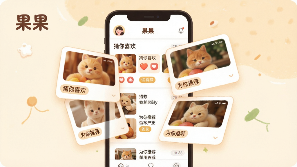 һ��չʾ�����������Ի��Ƽ����ܵ���ͼ������������һ���ֻ���Ļ����Ļ����ʾ�Ƽ��б����û�ͷ���Ƽ���Ƭ���С�����ϲ������Ϊ���Ƽ��������ֱ�ǩ������Ϊ�ֻ����С��Ƽ���Ƭ����Ļ��Ʈ�������Ϊ��ů��͵Ĳ廭���ϸ�ڰ�����Ƭ�ϵķ���ͼ���Ƽ���ǩ��Բ����ƣ����������ɾ��������б�ע�����������޶���Ԫ��
