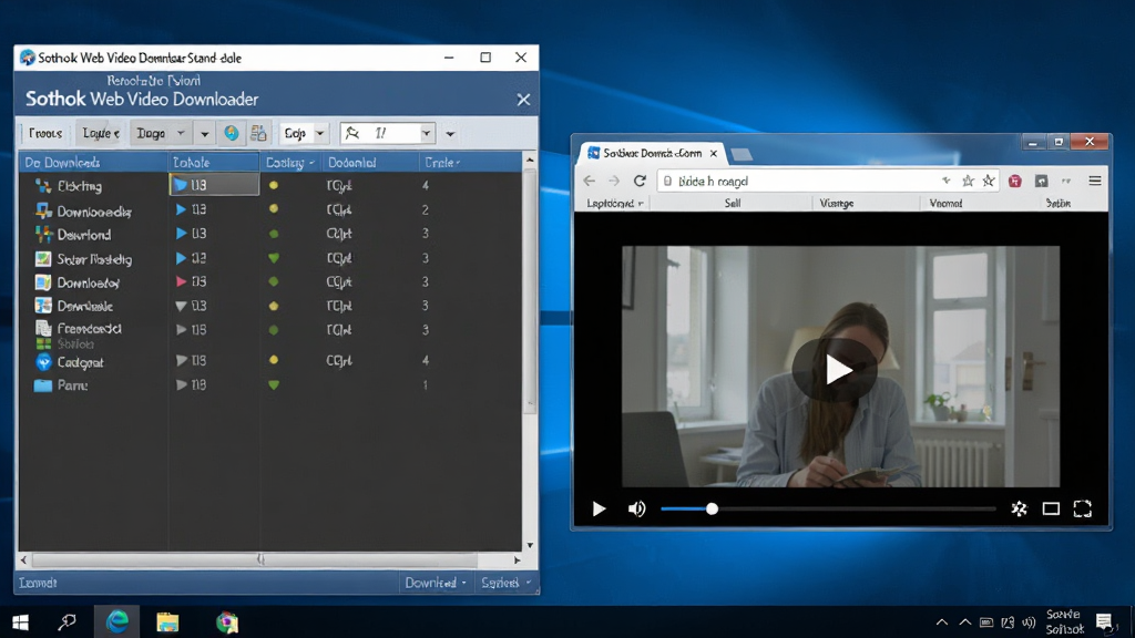 һ��Sothink Web Video Downloader Stand-alone������Windows���������е���Ļ��ͼ���ͼƬ������չʾ������������������Ƶ���Ŵ��ڲ�����ʾ�����汳��Ϊ�����ɫ��������Ϊ���ҷ��������Ϊ��ʵ����ʹ�ó�����ͼ��ϸ�ڰ������������б����������Ƶ���桢������ͼ�꣬���ʸ��壬�ɾ����޶���Ԫ��