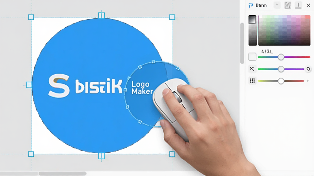 һ�� Sothink Logo Maker �༭����������Ԥ��ͼ��������һֻ��������������϶�һ����ɫԲ��ͼ�Σ���������ʾ�Ű��ƷLogo����Χ�ж���ο��ߣ��Ҳ������ʾ��ɫ���ڻ��飬���Ϊ����������ͼ��񣬻����������ɾ����޶���Ԫ��