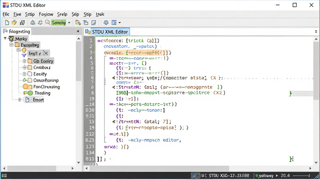 �������ơ�STDU XML Editor���Ĺٷ�������Ԥ��ͼ������Ϊ�������ھ���չʾ������Ϊ�Ϸ��˵�����������νṹ�������Ҳ����༭�����Ű��������࣬���Ϊ�ִ�����Ƽ��У�ϸ�ڰ����﷨������ɫ��ǩ���к���ʾ��״̬����Ϣ�����ʸ��壬�ɾ����޶���Ԫ��